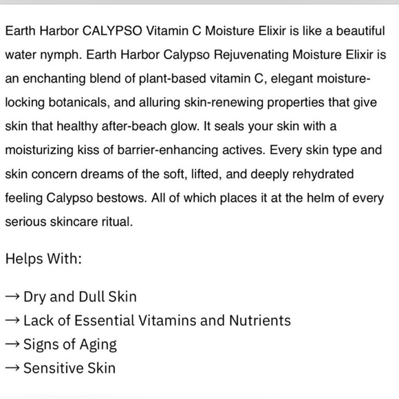 Earth Harbor Calypso Vitamin C Moisture Elixir - Picture 4 of 5